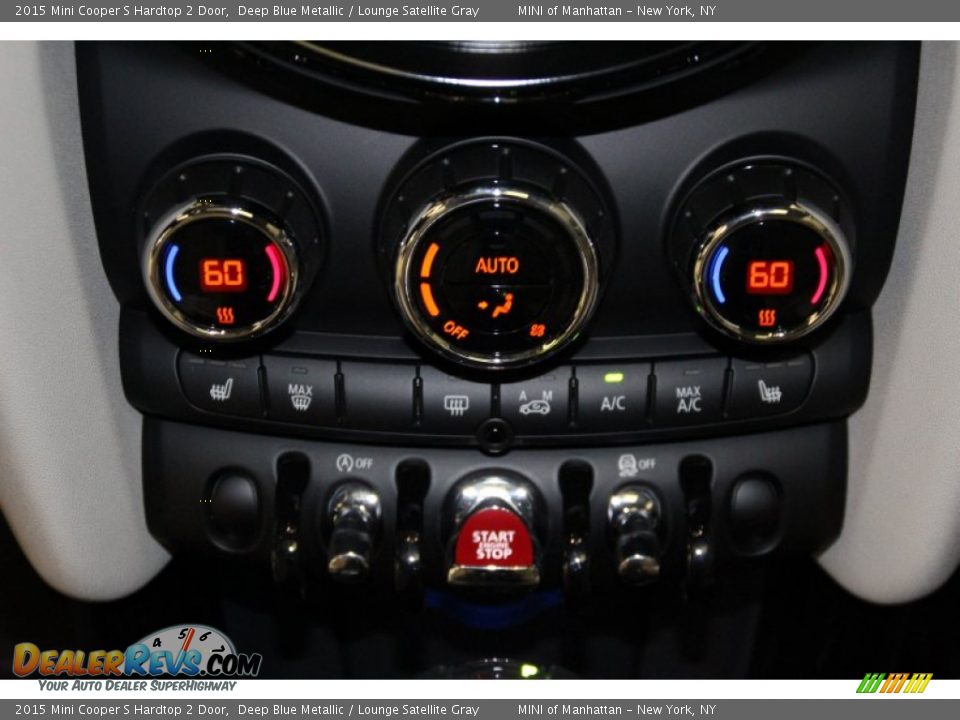2015 Mini Cooper S Hardtop 2 Door Deep Blue Metallic / Lounge Satellite Gray Photo #14