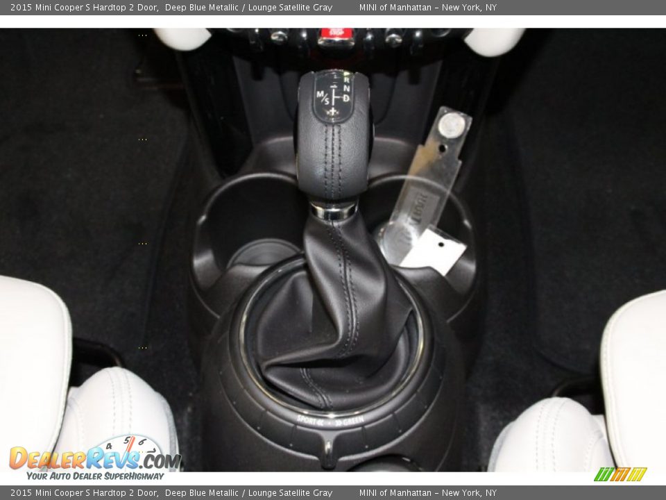 2015 Mini Cooper S Hardtop 2 Door Deep Blue Metallic / Lounge Satellite Gray Photo #15