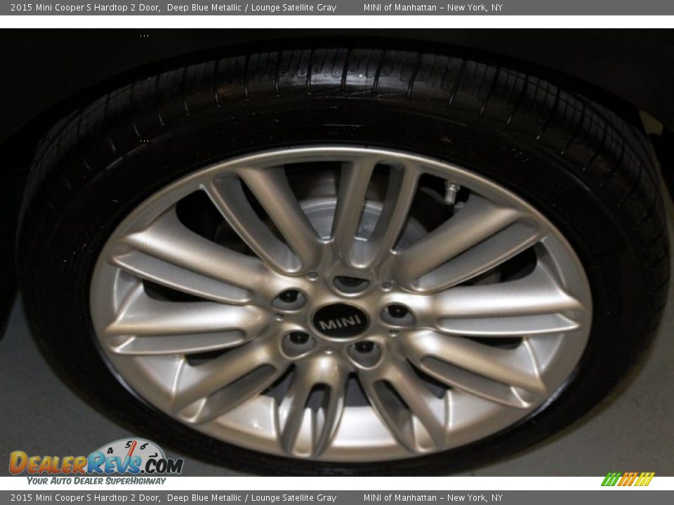 2015 Mini Cooper S Hardtop 2 Door Deep Blue Metallic / Lounge Satellite Gray Photo #20