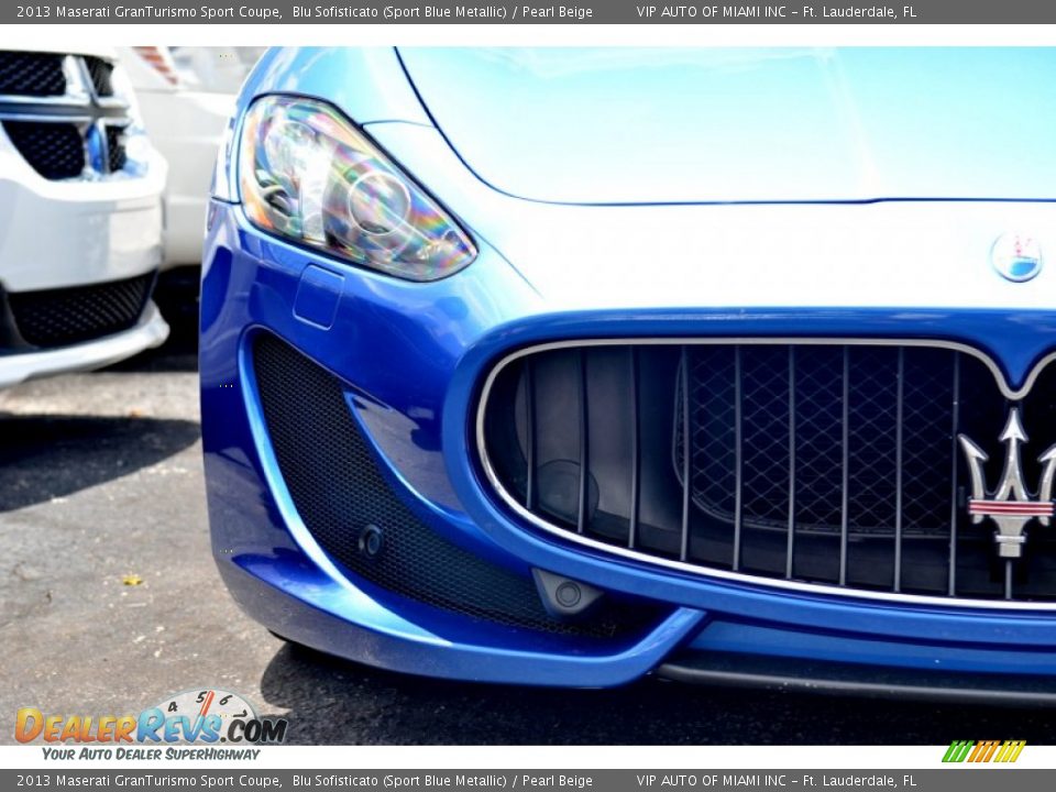 2013 Maserati GranTurismo Sport Coupe Blu Sofisticato (Sport Blue Metallic) / Pearl Beige Photo #3