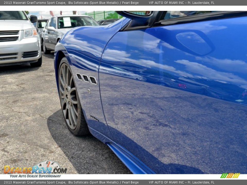 2013 Maserati GranTurismo Sport Coupe Blu Sofisticato (Sport Blue Metallic) / Pearl Beige Photo #18