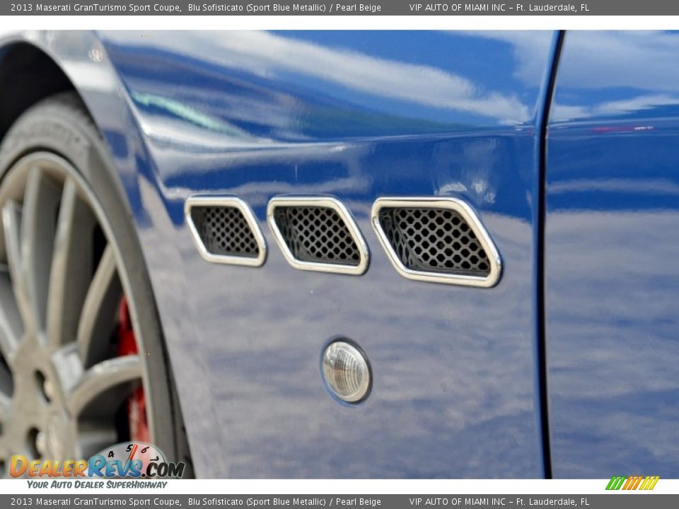 2013 Maserati GranTurismo Sport Coupe Blu Sofisticato (Sport Blue Metallic) / Pearl Beige Photo #20