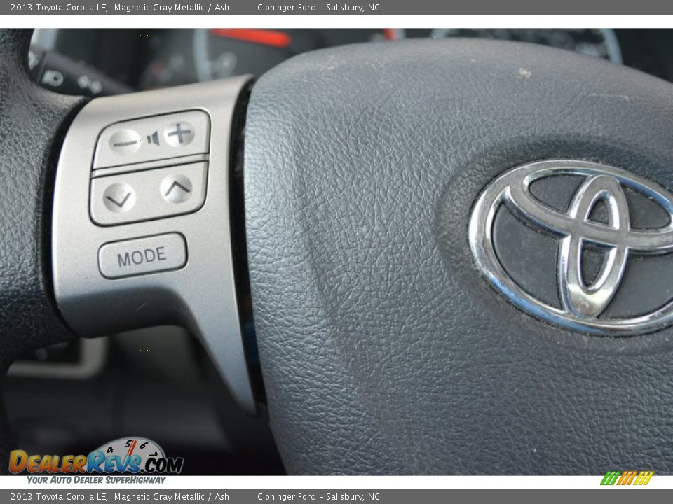 2013 Toyota Corolla LE Magnetic Gray Metallic / Ash Photo #22