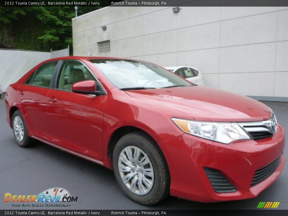 2012 Toyota Camry LE Barcelona Red Metallic / Ivory Photo #1