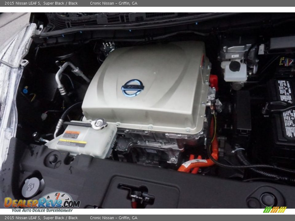 2015 Nissan LEAF S Super Black / Black Photo #12