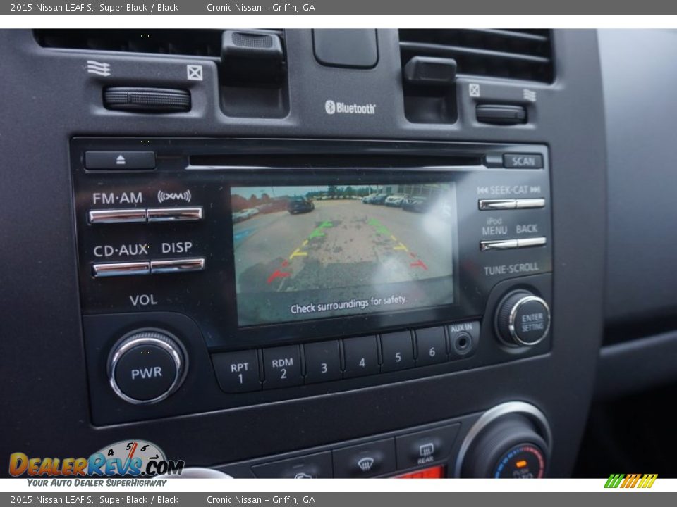 2015 Nissan LEAF S Super Black / Black Photo #14