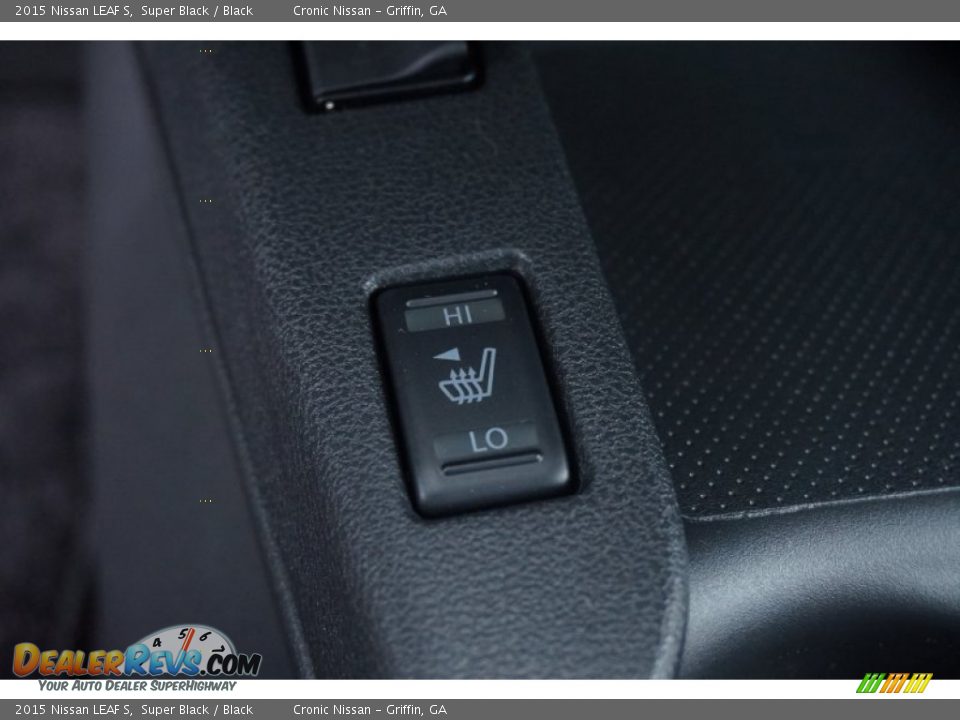 2015 Nissan LEAF S Super Black / Black Photo #15