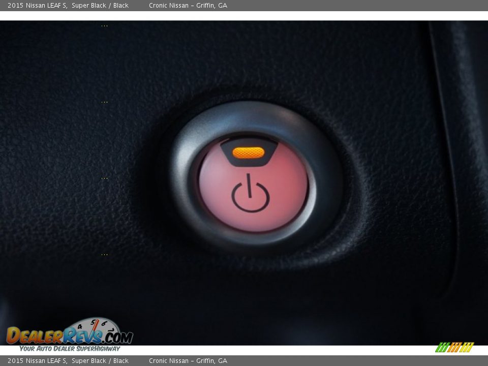 2015 Nissan LEAF S Super Black / Black Photo #16