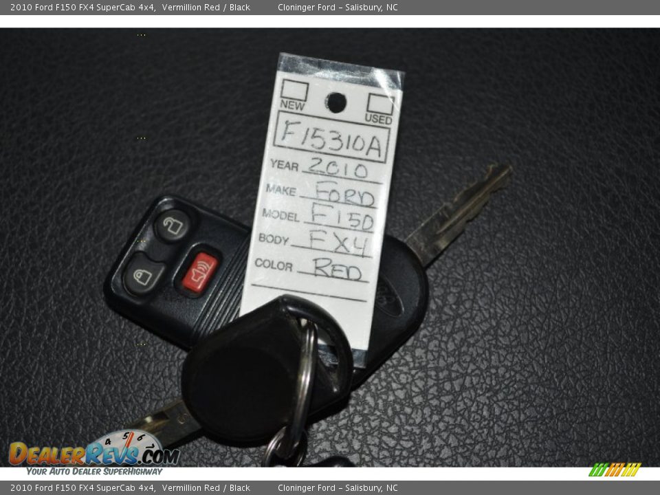 2010 Ford F150 FX4 SuperCab 4x4 Vermillion Red / Black Photo #21