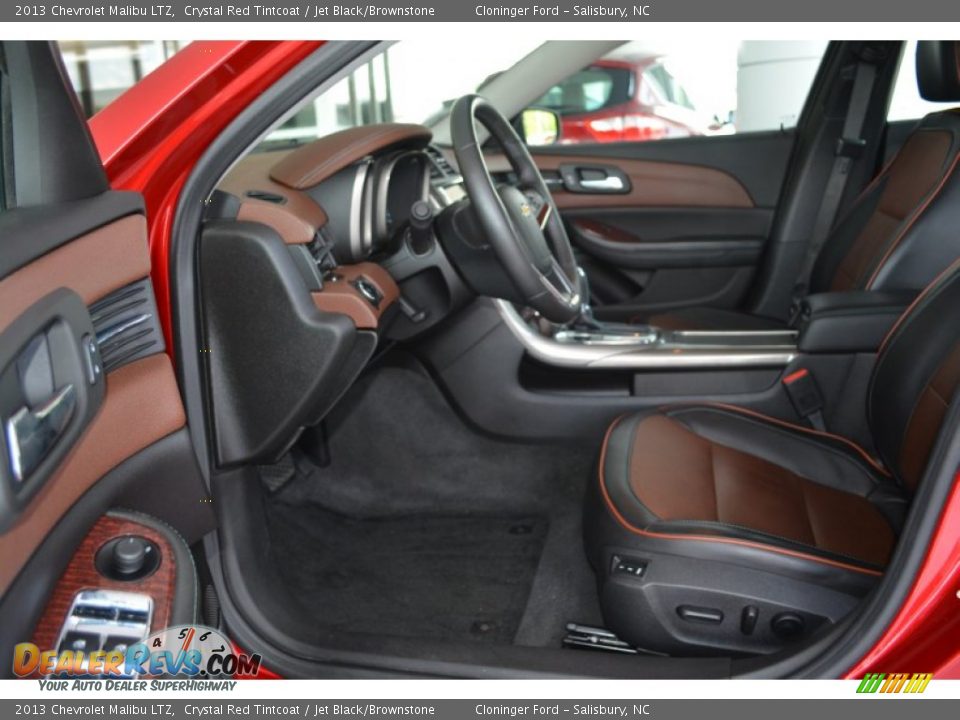 2013 Chevrolet Malibu LTZ Crystal Red Tintcoat / Jet Black/Brownstone Photo #10