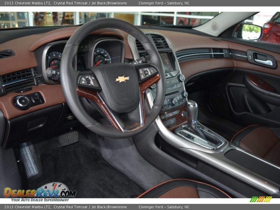 2013 Chevrolet Malibu LTZ Crystal Red Tintcoat / Jet Black/Brownstone Photo #11