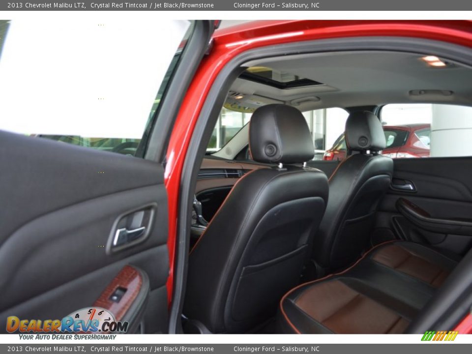 2013 Chevrolet Malibu LTZ Crystal Red Tintcoat / Jet Black/Brownstone Photo #13