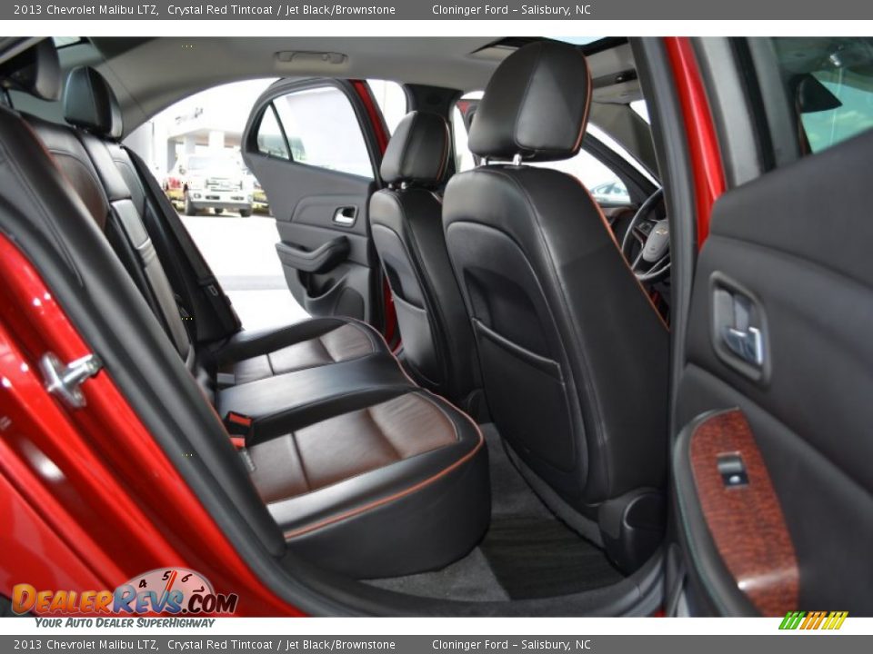2013 Chevrolet Malibu LTZ Crystal Red Tintcoat / Jet Black/Brownstone Photo #15