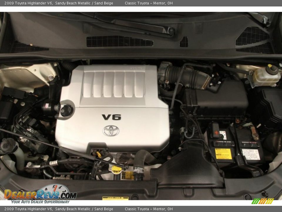 2009 Toyota Highlander V6 Sandy Beach Metallic / Sand Beige Photo #18