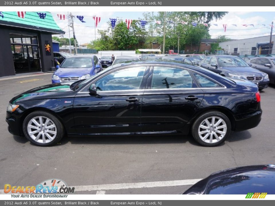 2012 Audi A6 3.0T quattro Sedan Brilliant Black / Black Photo #13