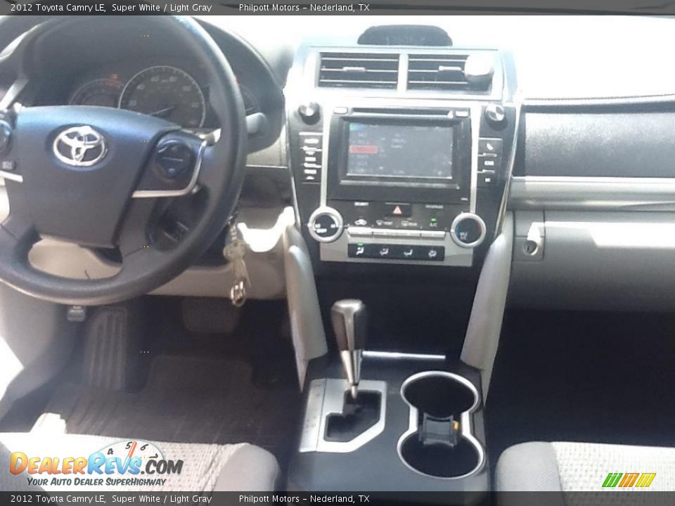 2012 Toyota Camry LE Super White / Light Gray Photo #8