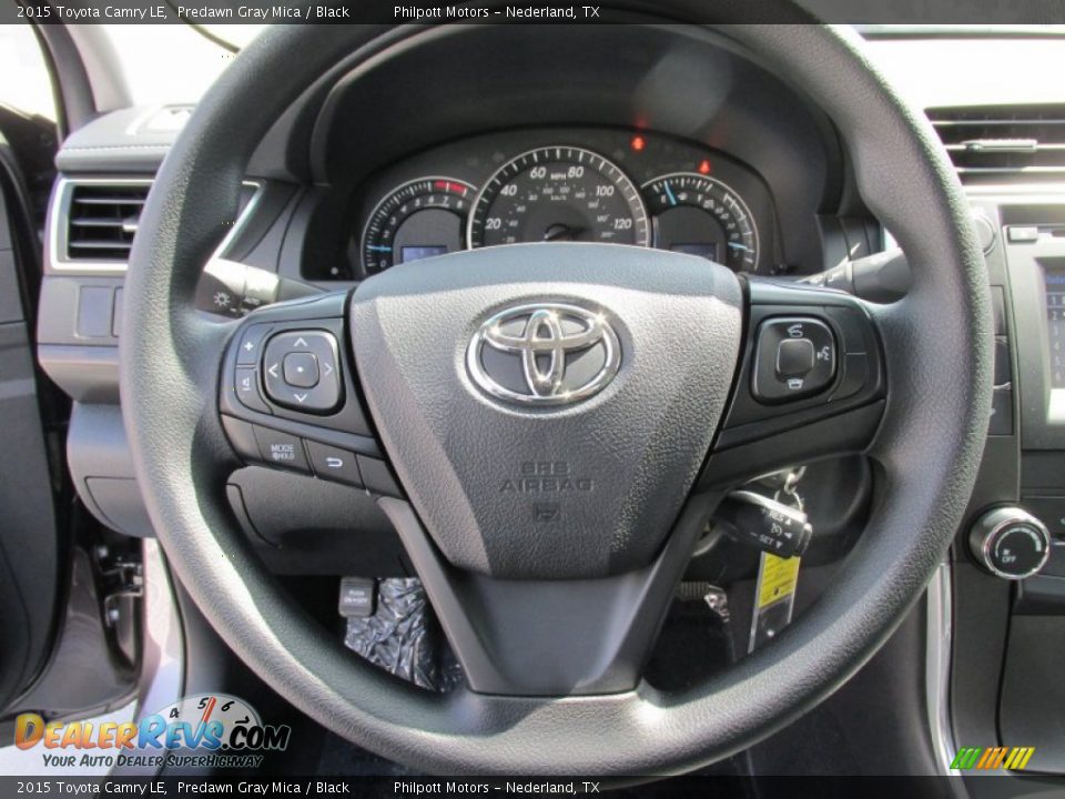 2015 Toyota Camry LE Predawn Gray Mica / Black Photo #28