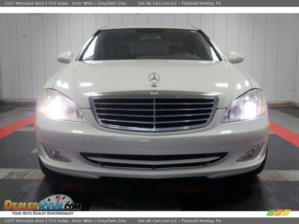 2007 Mercedes-Benz S 550 Sedan Arctic White / Grey/Dark Grey Photo #4