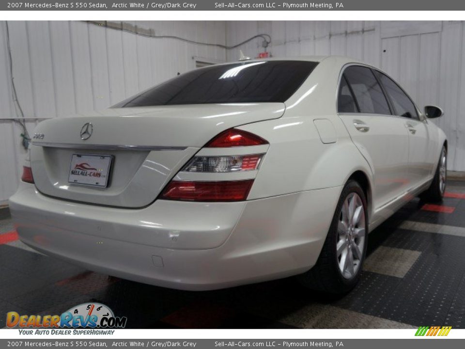 2007 Mercedes-Benz S 550 Sedan Arctic White / Grey/Dark Grey Photo #8