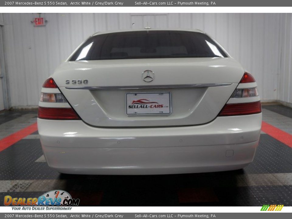 2007 Mercedes-Benz S 550 Sedan Arctic White / Grey/Dark Grey Photo #9