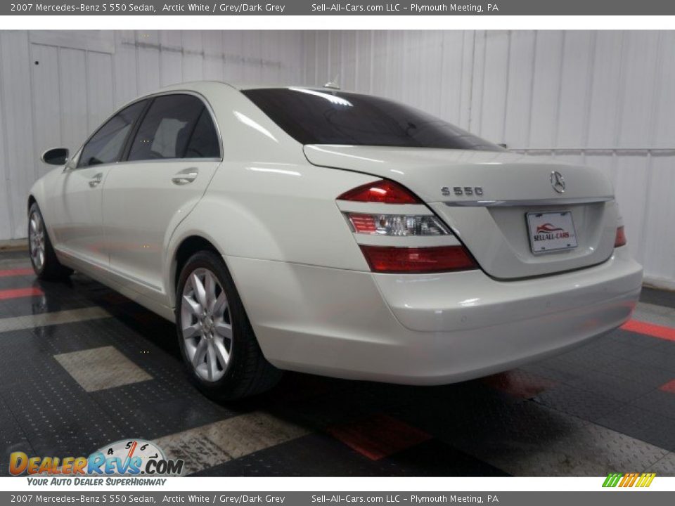 2007 Mercedes-Benz S 550 Sedan Arctic White / Grey/Dark Grey Photo #10