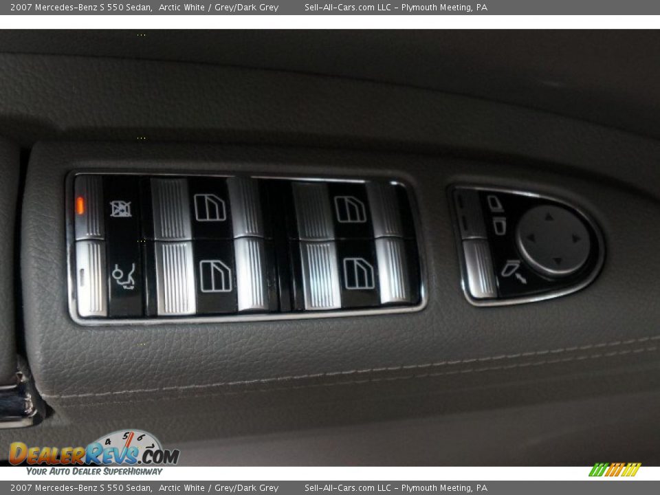 2007 Mercedes-Benz S 550 Sedan Arctic White / Grey/Dark Grey Photo #14