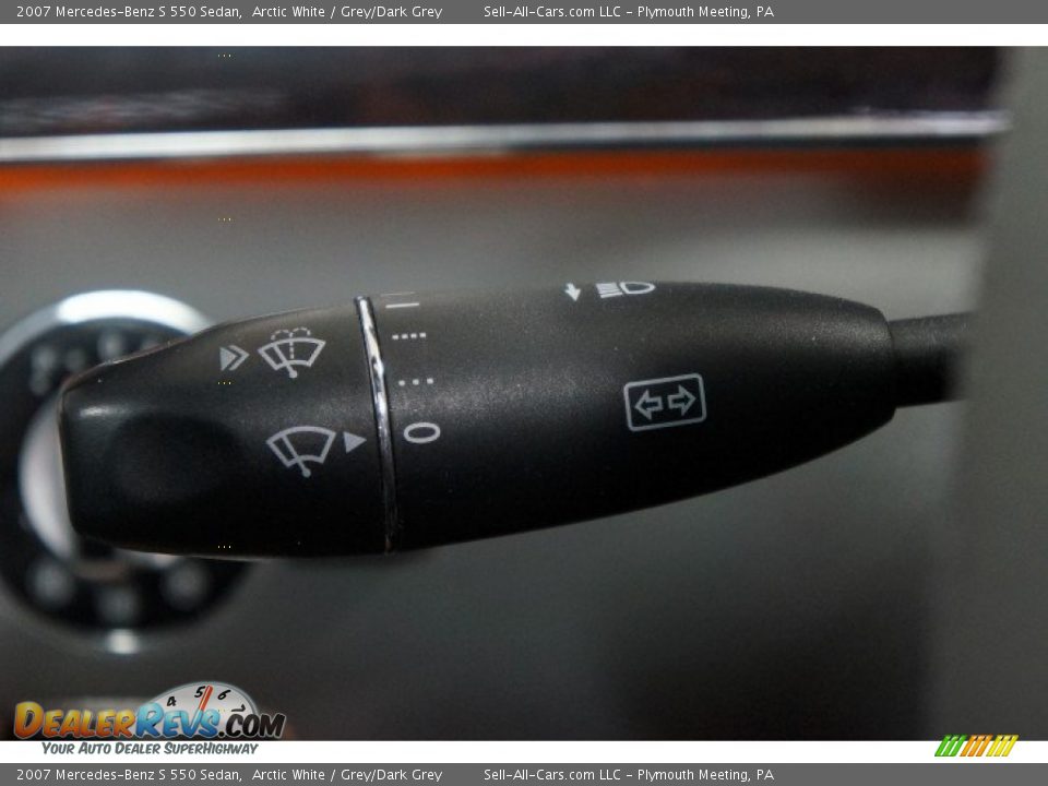 2007 Mercedes-Benz S 550 Sedan Arctic White / Grey/Dark Grey Photo #28
