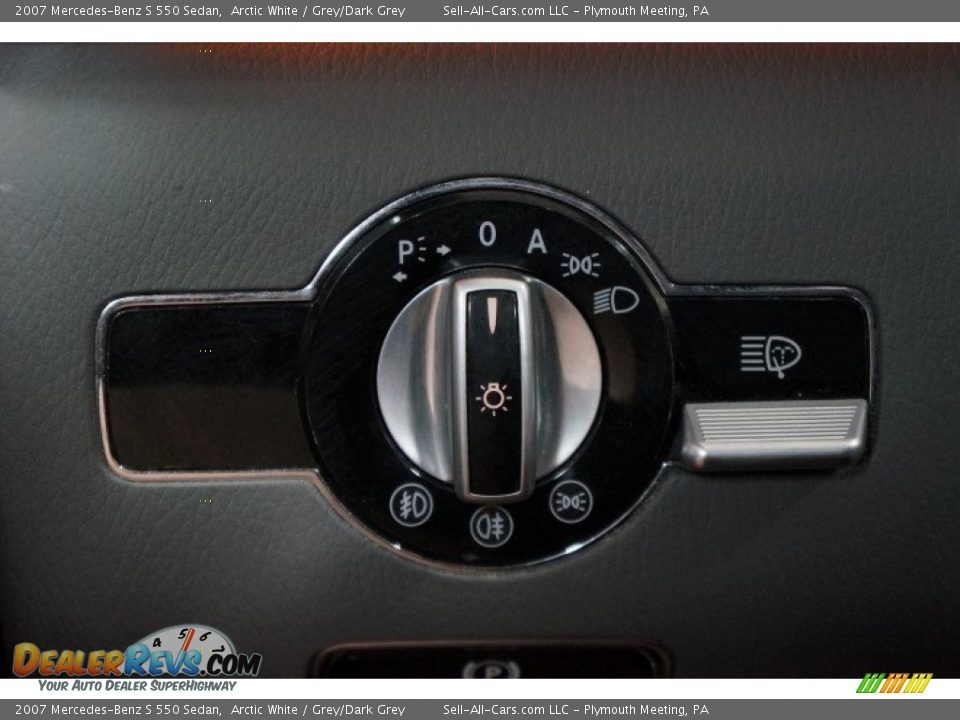 2007 Mercedes-Benz S 550 Sedan Arctic White / Grey/Dark Grey Photo #30