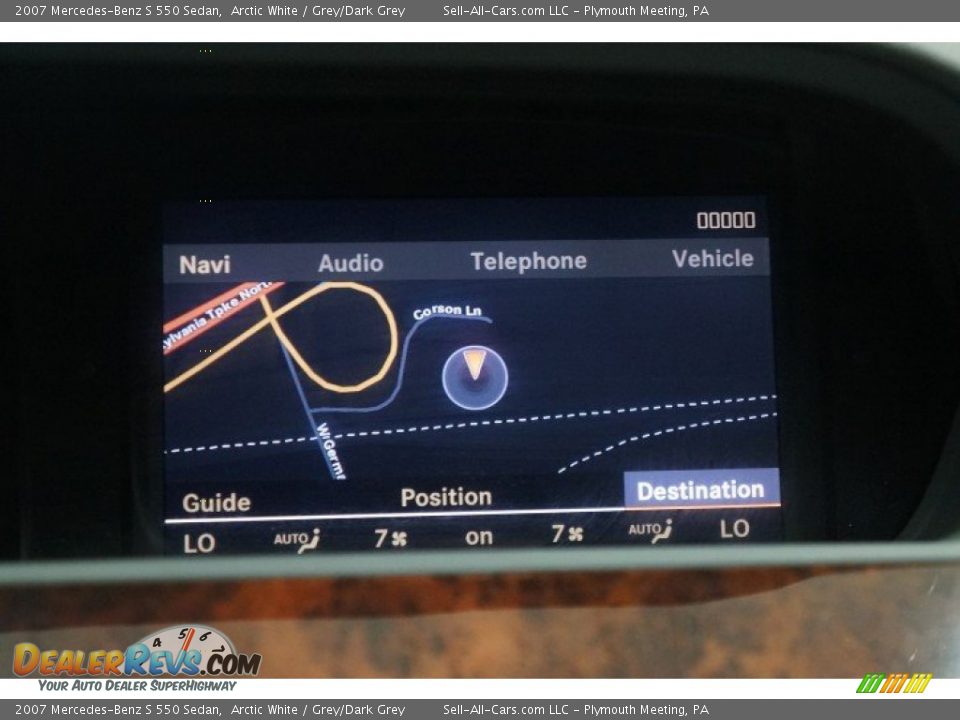 2007 Mercedes-Benz S 550 Sedan Arctic White / Grey/Dark Grey Photo #33
