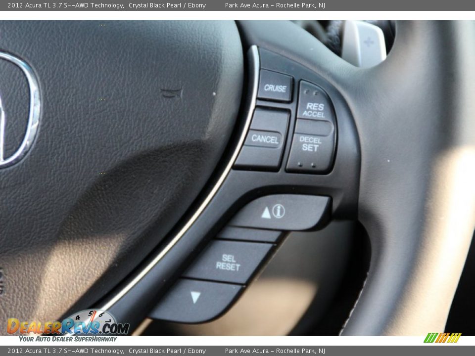 2012 Acura TL 3.7 SH-AWD Technology Crystal Black Pearl / Ebony Photo #20