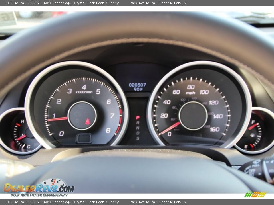 2012 Acura TL 3.7 SH-AWD Technology Crystal Black Pearl / Ebony Photo #21