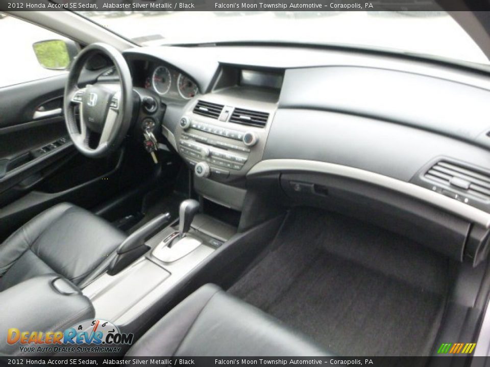 2012 Honda Accord SE Sedan Alabaster Silver Metallic / Black Photo #11