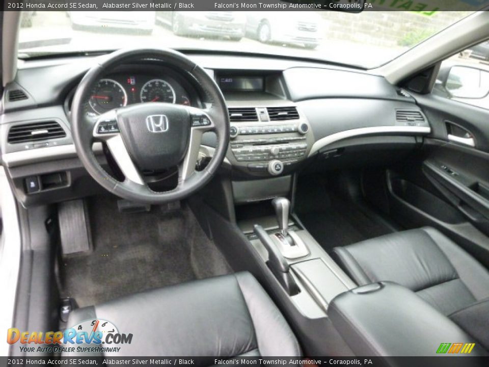 2012 Honda Accord SE Sedan Alabaster Silver Metallic / Black Photo #17