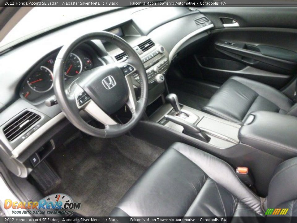 2012 Honda Accord SE Sedan Alabaster Silver Metallic / Black Photo #21