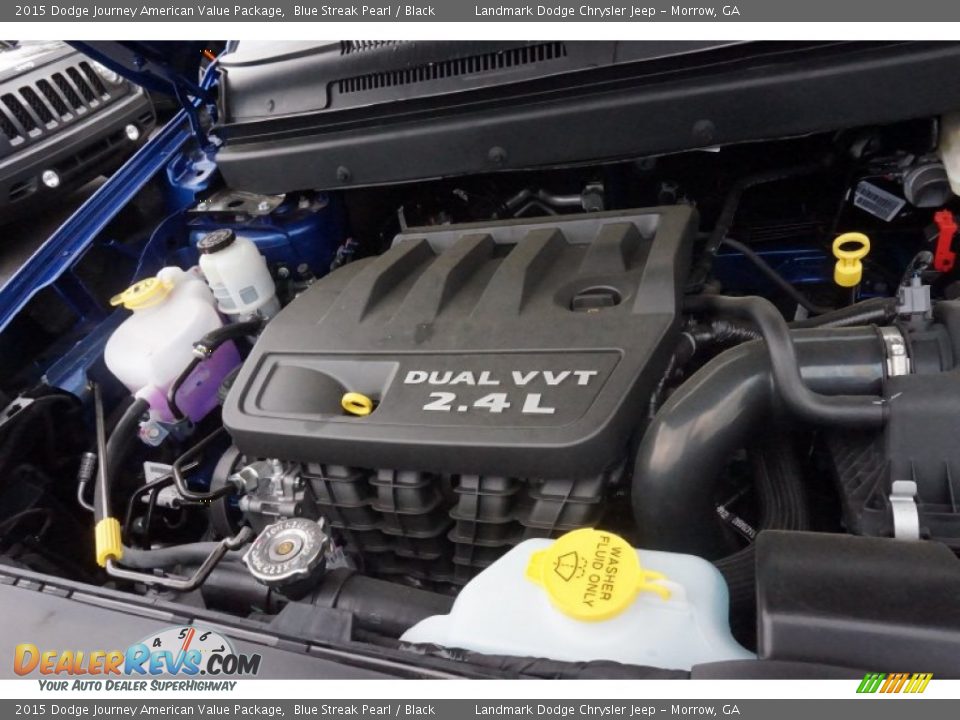 2015 Dodge Journey American Value Package Blue Streak Pearl / Black Photo #8