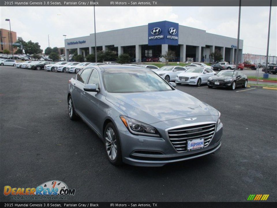 2015 Hyundai Genesis 3.8 Sedan Parisian Gray / Black Photo #1