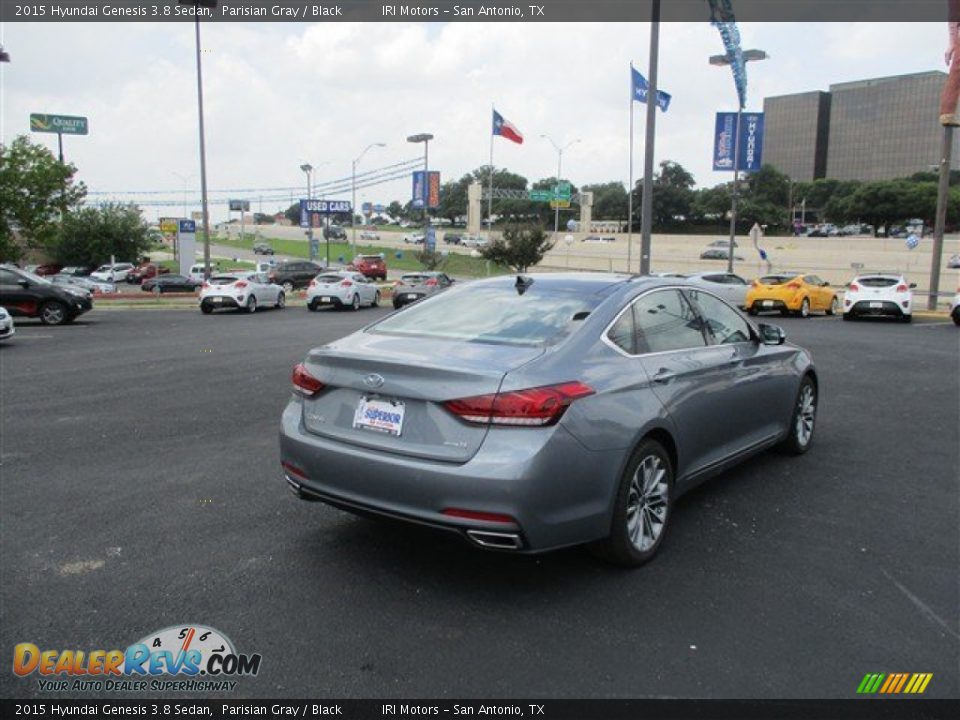 2015 Hyundai Genesis 3.8 Sedan Parisian Gray / Black Photo #8