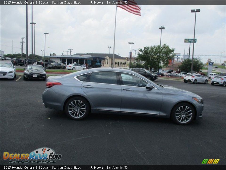 2015 Hyundai Genesis 3.8 Sedan Parisian Gray / Black Photo #9