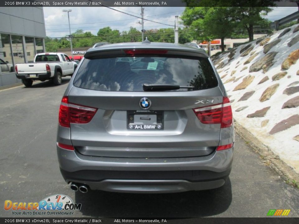 2016 BMW X3 xDrive28i Space Grey Metallic / Black Photo #6