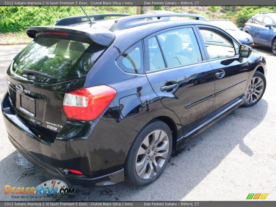 2013 Subaru Impreza 2.0i Sport Premium 5 Door Crystal Black Silica / Ivory Photo #6
