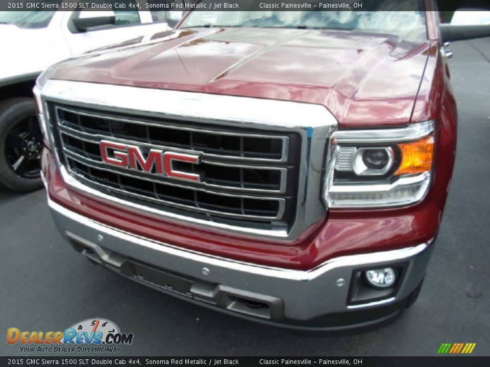 2015 GMC Sierra 1500 SLT Double Cab 4x4 Sonoma Red Metallic / Jet Black Photo #2