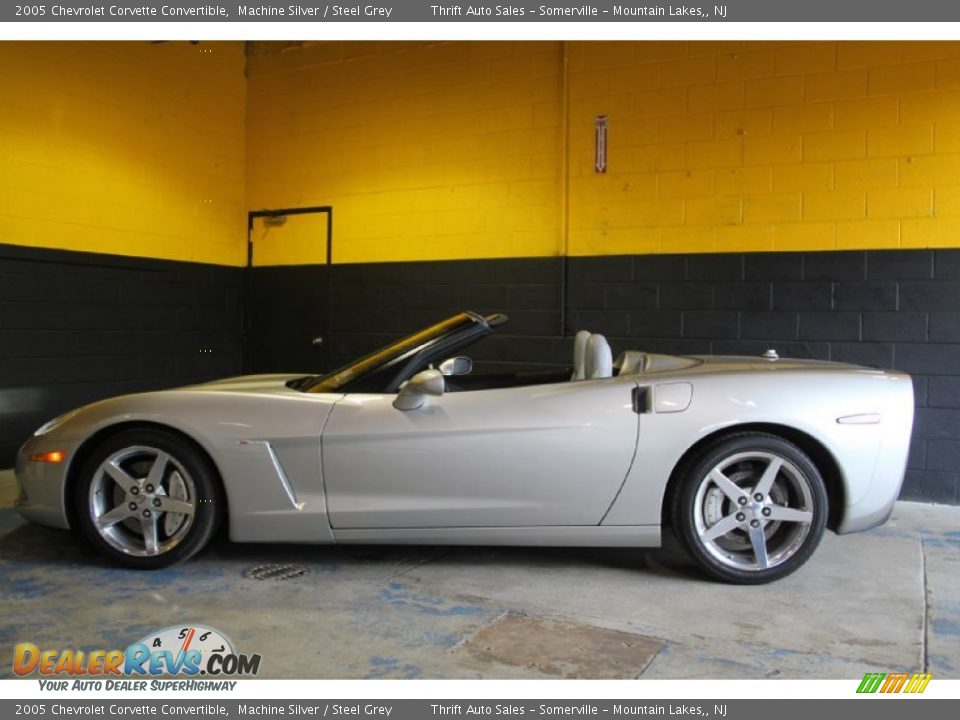 2005 Chevrolet Corvette Convertible Machine Silver / Steel Grey Photo #4