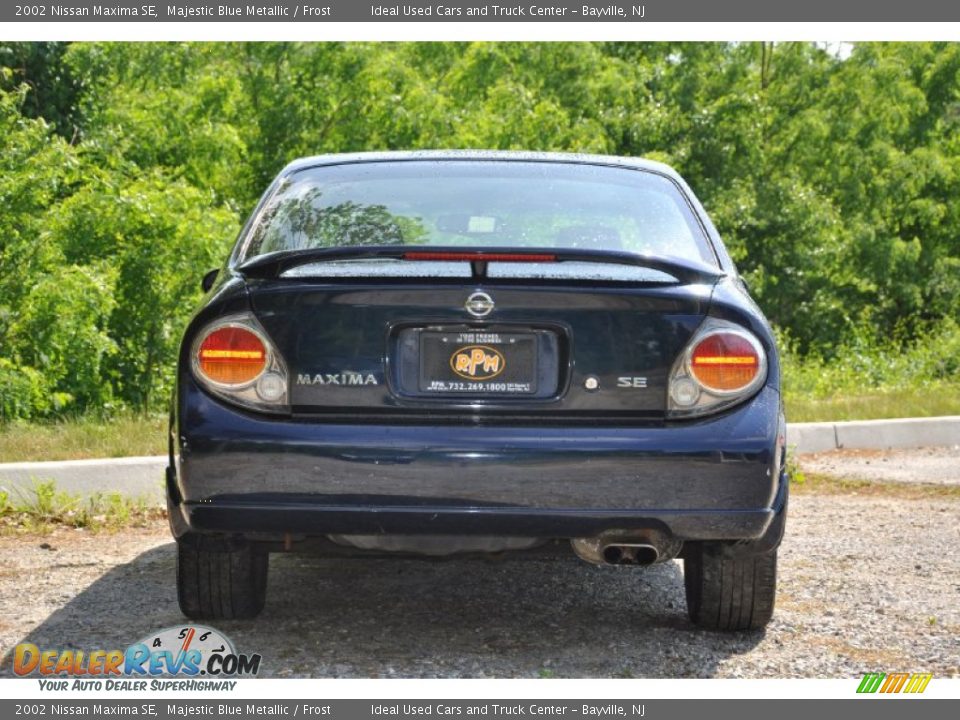 2002 Nissan Maxima SE Majestic Blue Metallic / Frost Photo #6