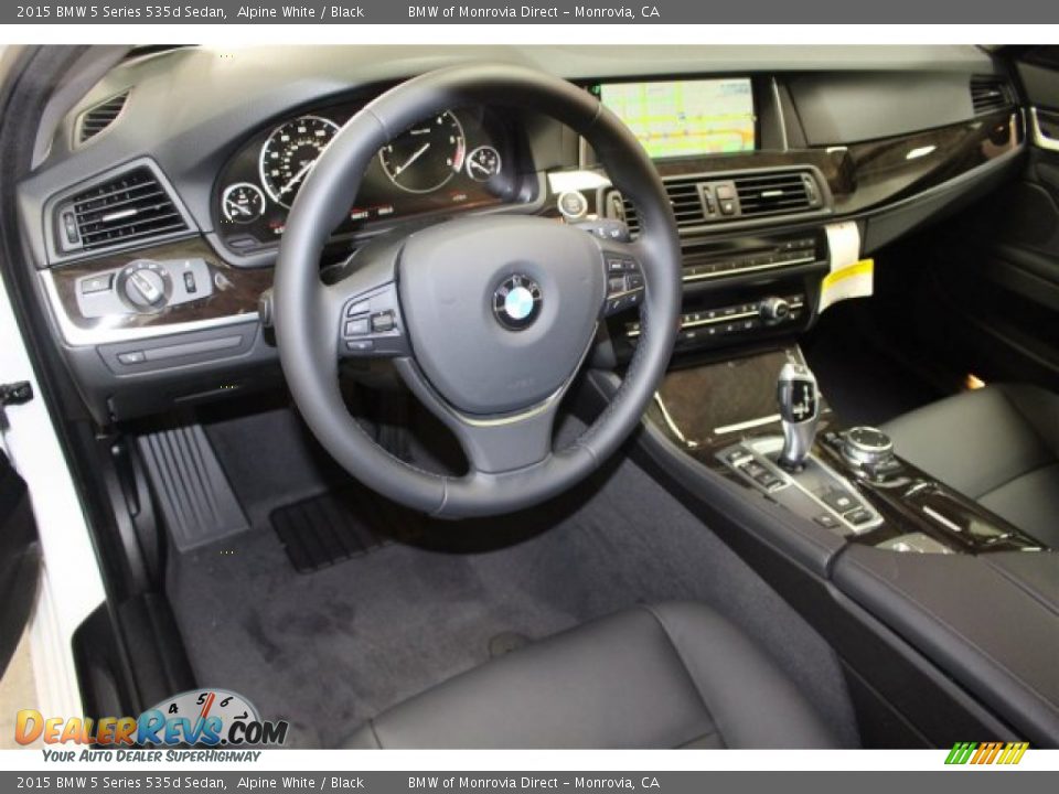 2015 BMW 5 Series 535d Sedan Alpine White / Black Photo #6