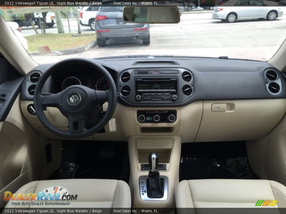 2012 Volkswagen Tiguan LE Night Blue Metallic / Beige Photo #12