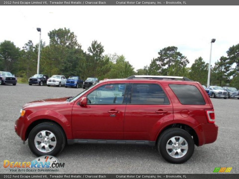 2012 Ford Escape Limited V6 Toreador Red Metallic / Charcoal Black Photo #2