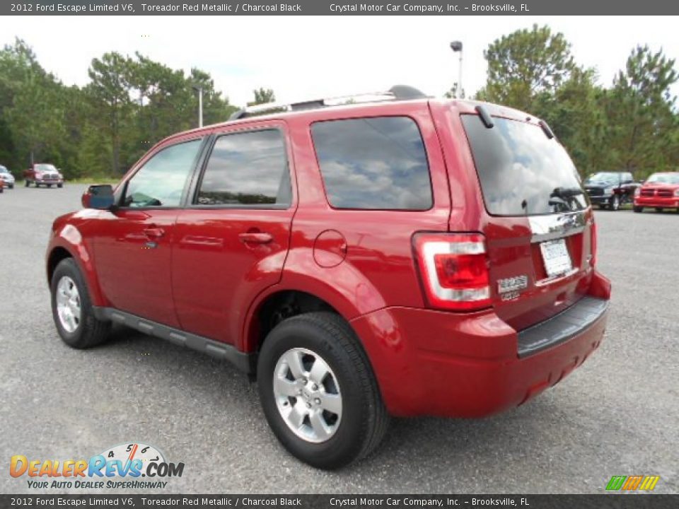 2012 Ford Escape Limited V6 Toreador Red Metallic / Charcoal Black Photo #3