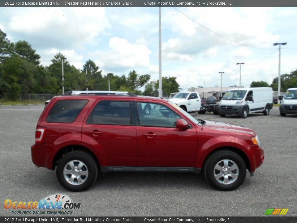 2012 Ford Escape Limited V6 Toreador Red Metallic / Charcoal Black Photo #11