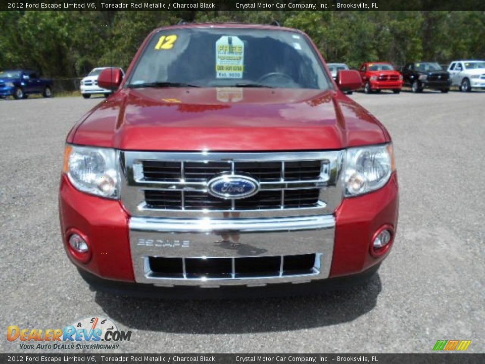 2012 Ford Escape Limited V6 Toreador Red Metallic / Charcoal Black Photo #15