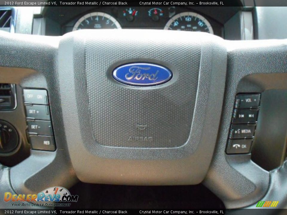 2012 Ford Escape Limited V6 Toreador Red Metallic / Charcoal Black Photo #24